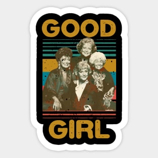 vintage good girl Sticker